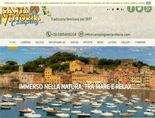 Tablet Screenshot of campingsantavittoria.com